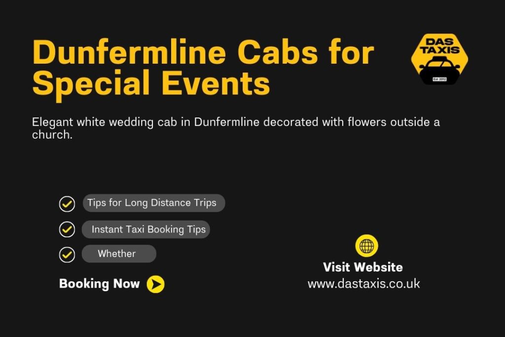 Special Event Taxi Services in Dunfermline – Weddings, Parties & More
