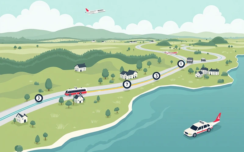 distance and journey time from dunfermline to dundee airport