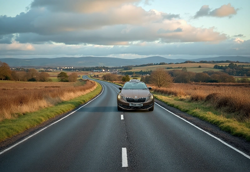 distance and journey time from dunfermline to fife airport