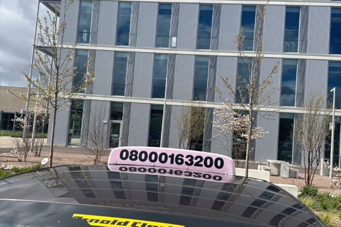 Fife College student taxi pickup and drop-off service in Dunfermline for daily transport