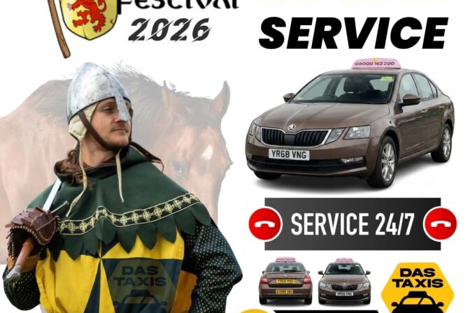 Bruce Festival Taxi Service 2026 Dunfermline, Fife