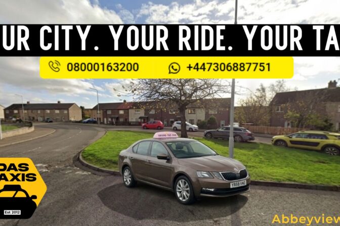 Abbeyview Taxi for local journeys around Abbeyview, Dunfermline